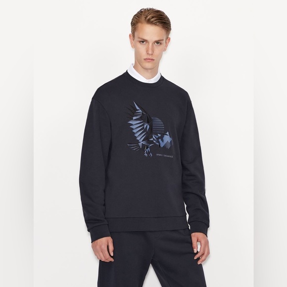 Armani Exchange Eagle Navy Sweatshirts - Picture 2 of 10